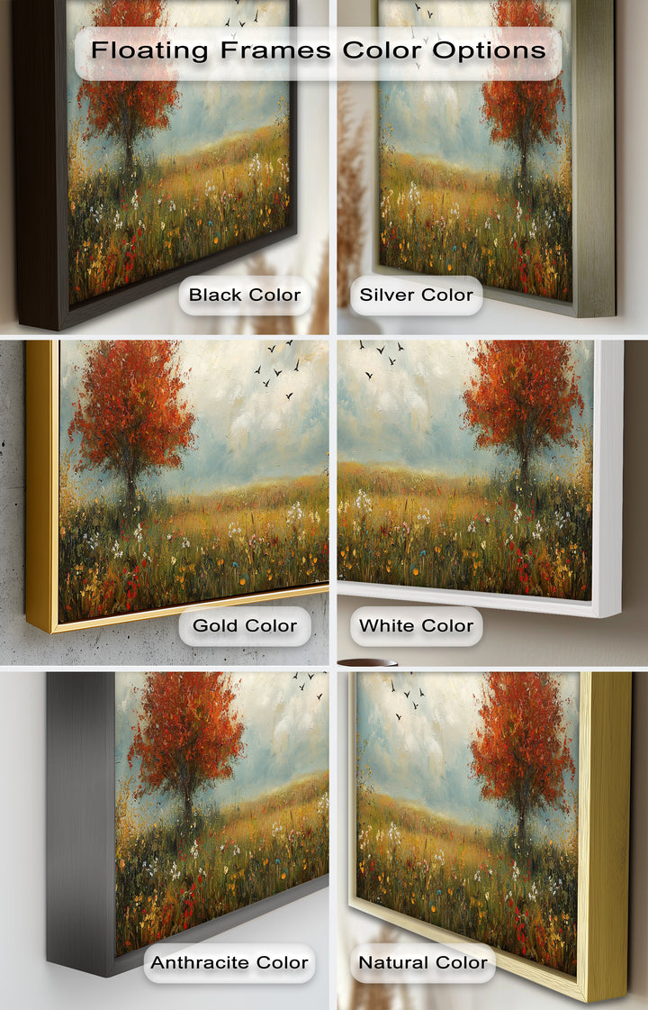 Autumn Serenity – Tree Landscape Oil Painting