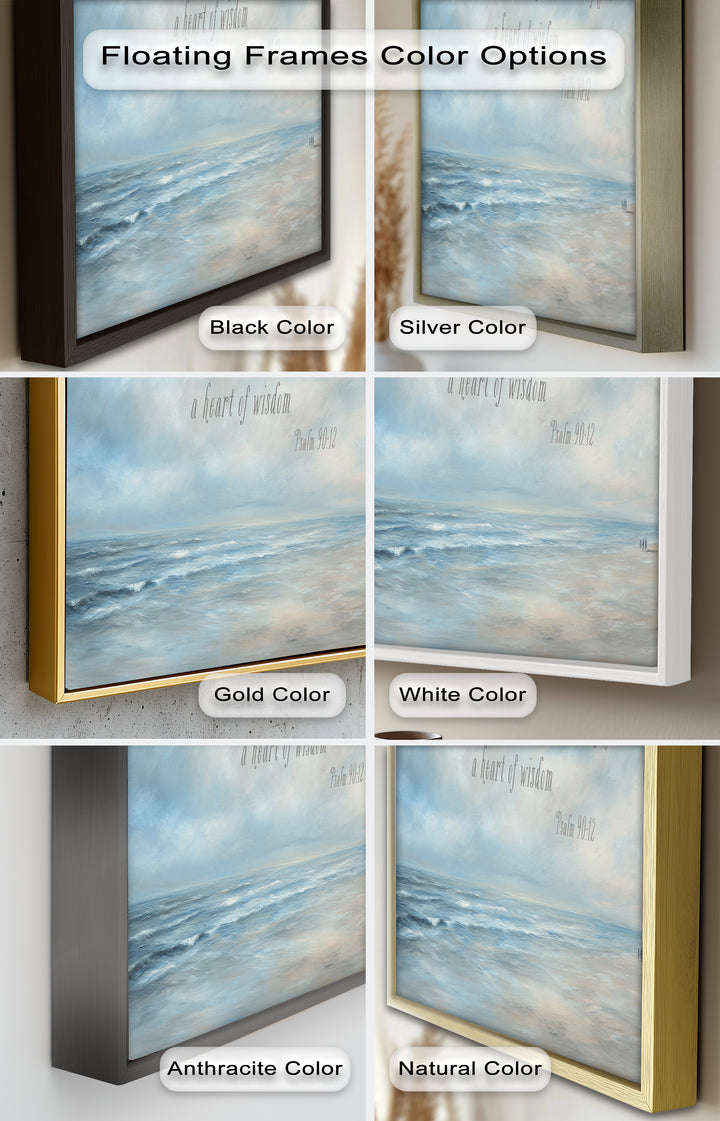 Psalm 90:12 – Heart of Wisdom Bible Verse Oil Painting