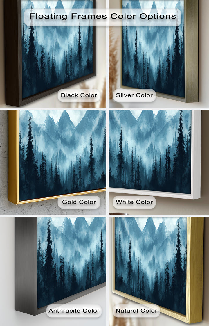 Misty Mountain Pines – Landscape Oil Paintings