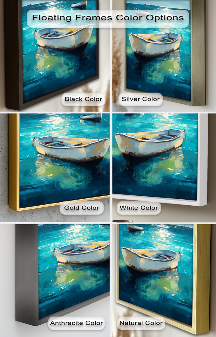 Still Waters at Sea – Boat Oil Painting
