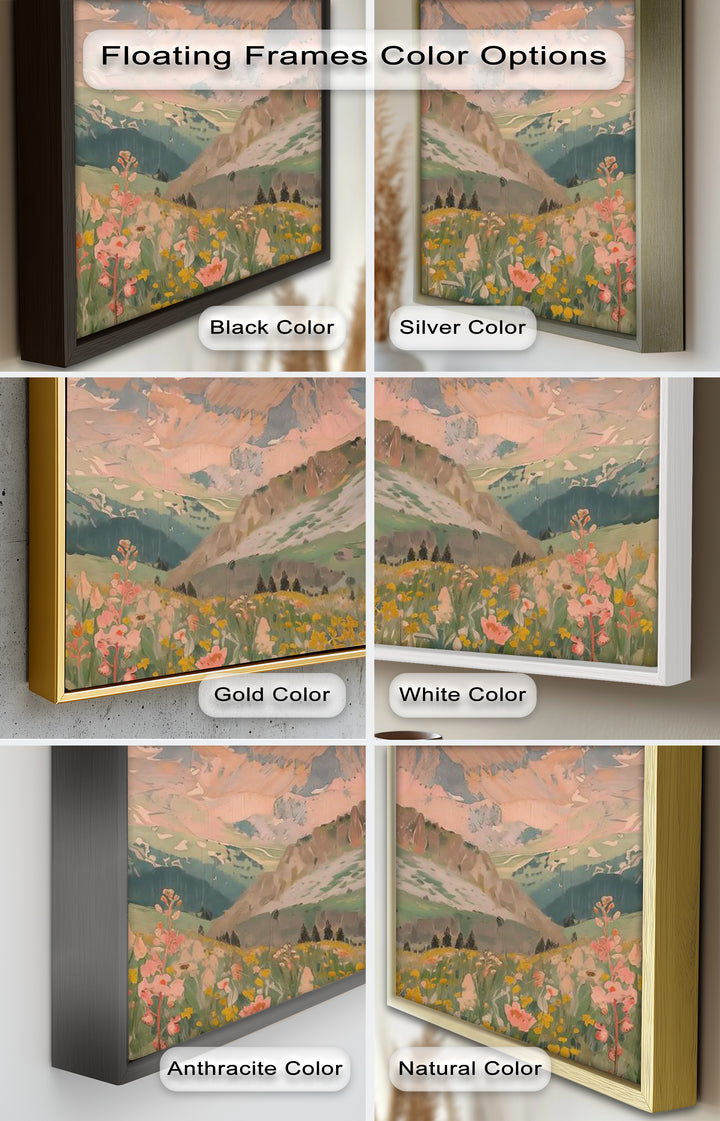 Wildflower Mountain – Serene Landscape Oil Painting