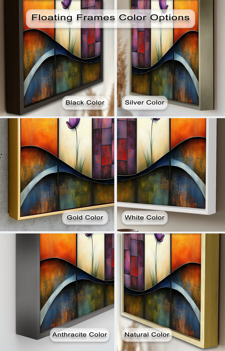 Tulip Dreams Abstract – Floral Modern Oil Painting