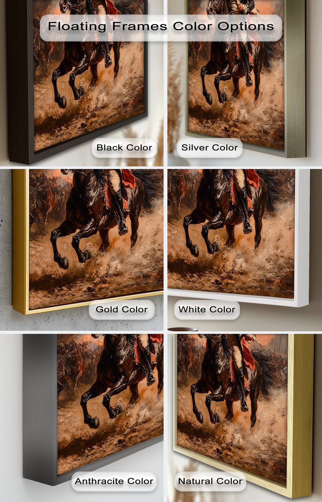 Rider of Defiance – Revolutionary Commander Oil Painting