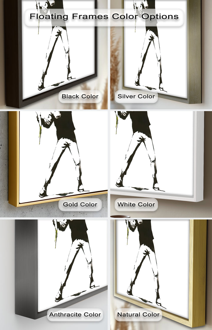 Flower Thrower – Iconic Protest Banksy Oil Painting