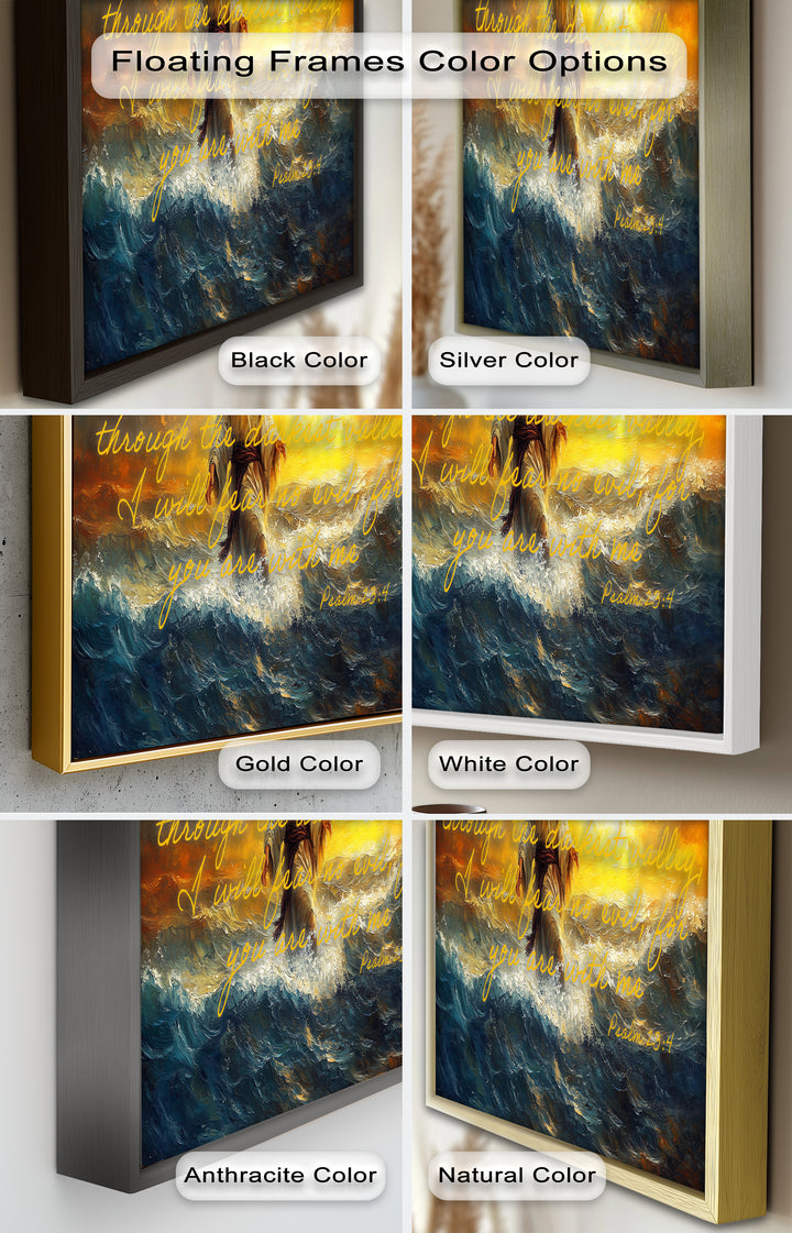 Psalm 23:4 – Fear No Evil Bible Verse Oil Painting