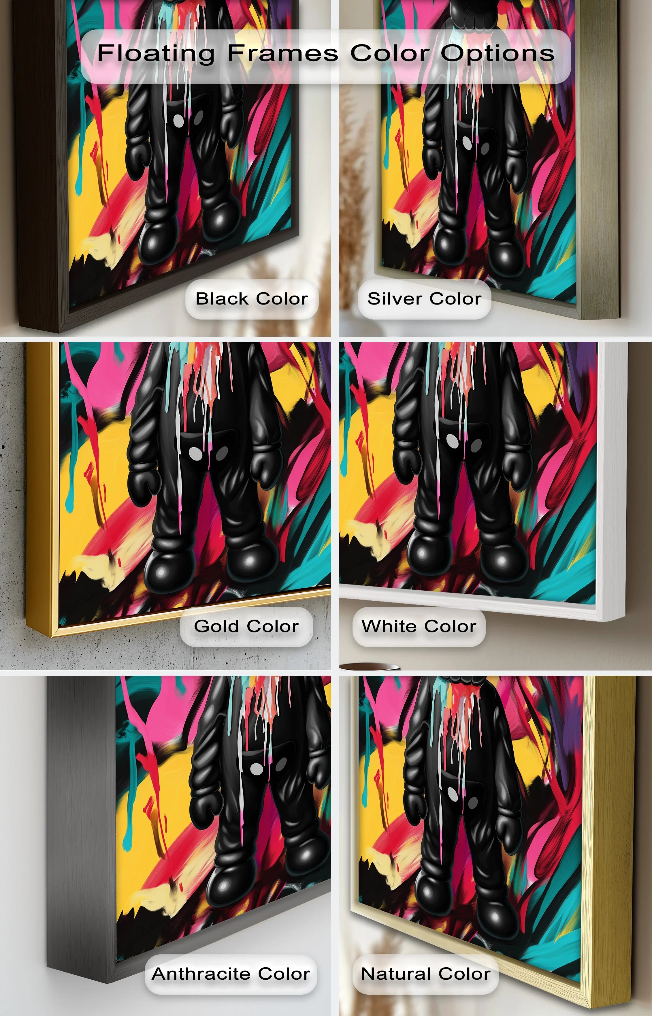 Meltdown Companion – Color Splash KAWS Oil Painting – MyPhotoStation