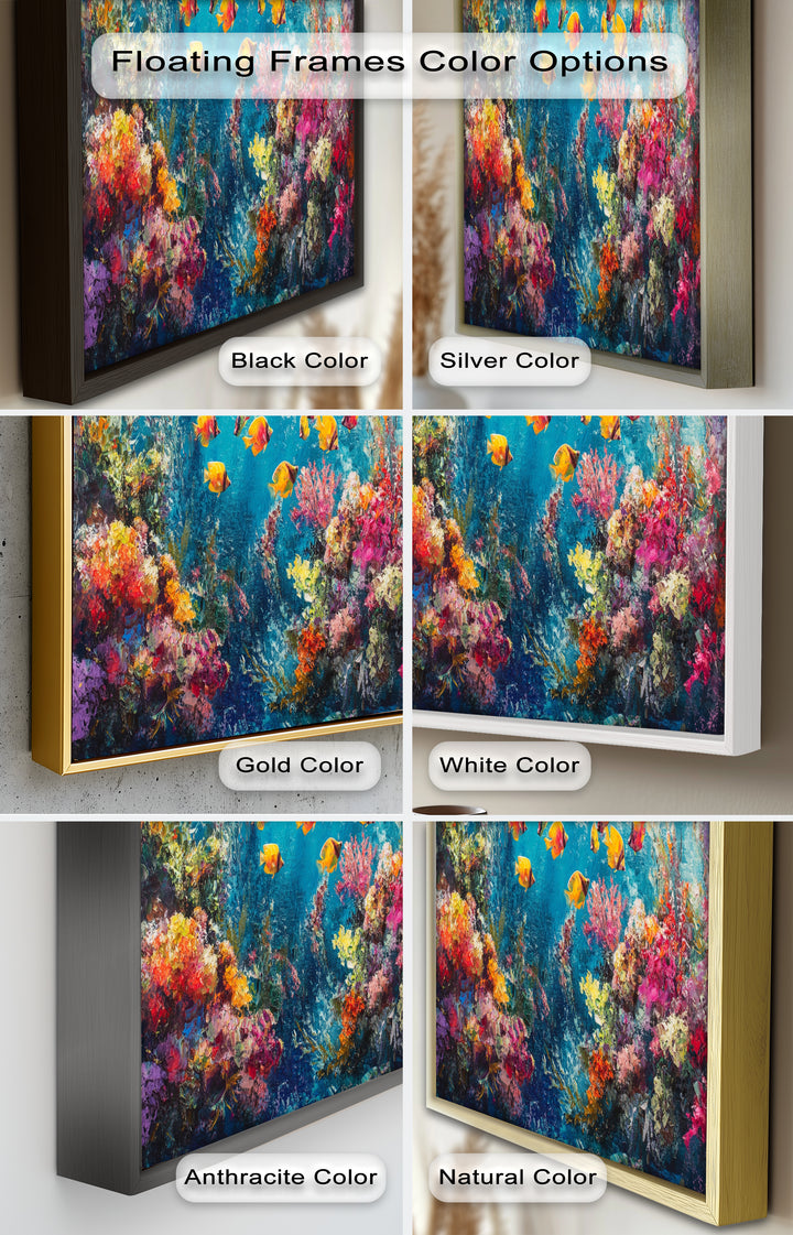 Coral Reef with Tropical Fish – Animal Oil Painting