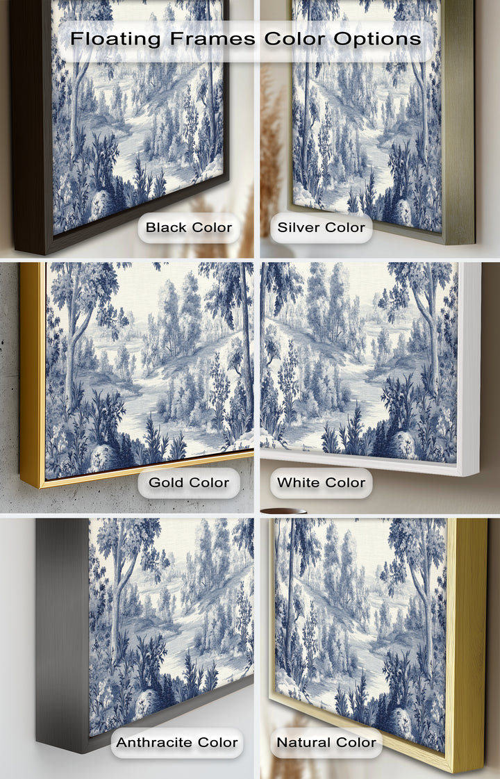 Monochrome Forest Wall Art – Classic Landscape Oil Painting