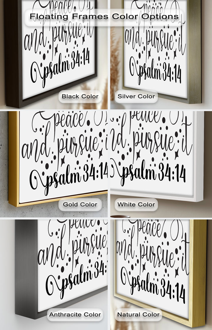 Seek Peace and Pursue It – Psalm 34:14 Bible Oil Paintings
