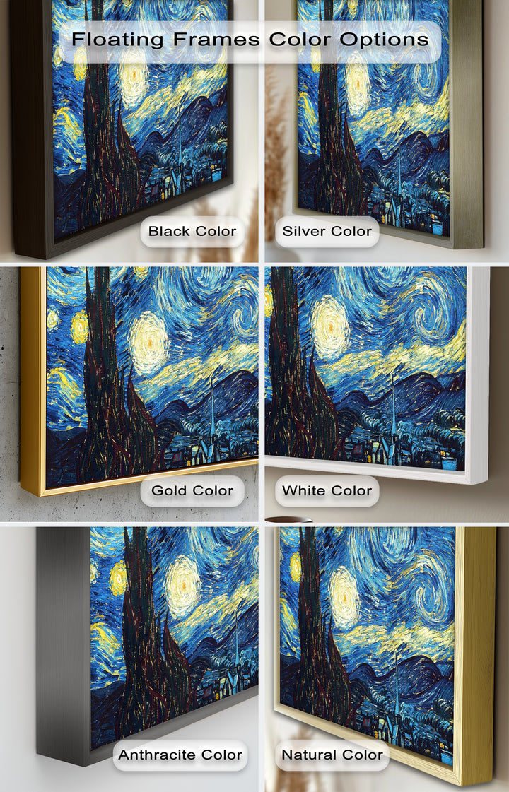 The Starry Night by Vincent van Gogh – Post-Impressionist Oil Painting