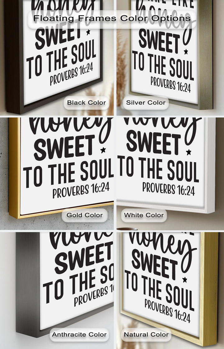Kind Words Like Honey – Proverbs 16:24 Oil Painting - MyPhotoStation