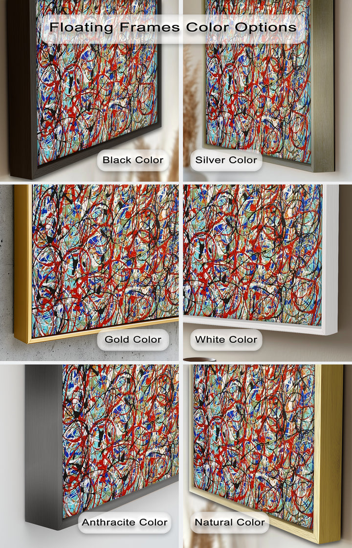 Energetic Abstract Expressionist Wall Art – Modern Oil Painting