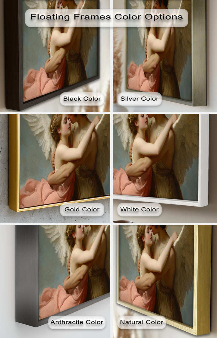 Heavenly Embrace – Cupid and Psyche Renaissance Love Oil Painting