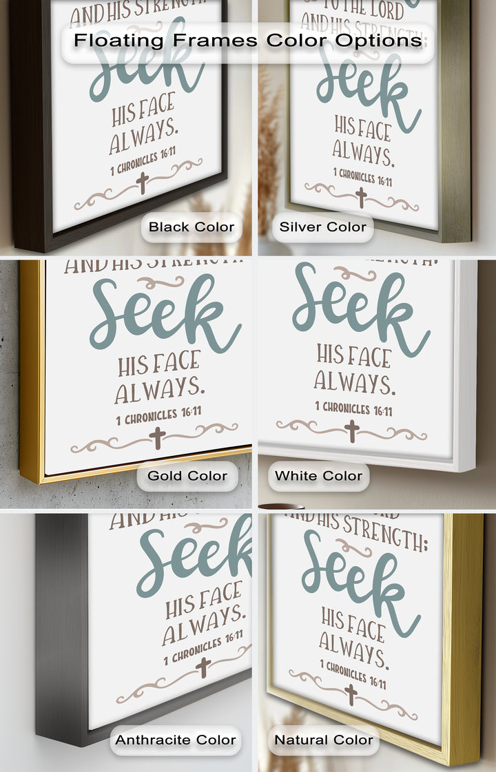 Seek His Face Always – 1 Chronicles 16:11 Oil Painting