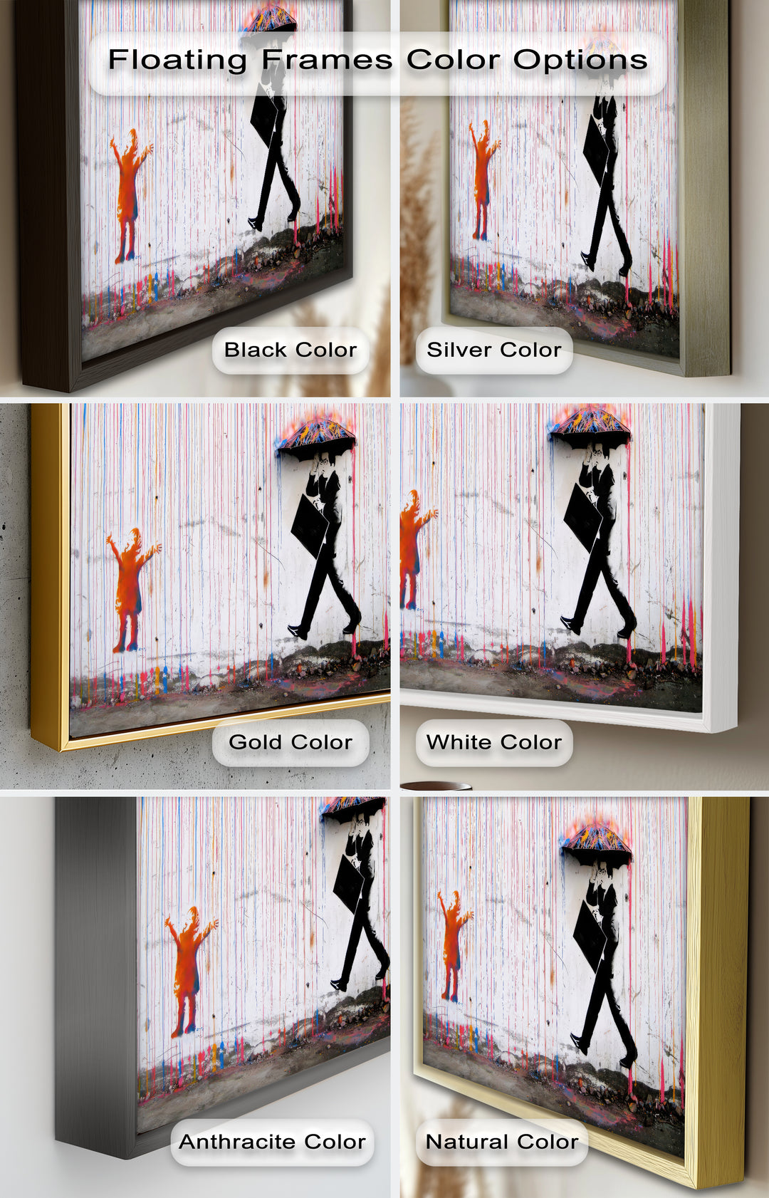 Colorfall Dissonance – Banksy Oil Painting