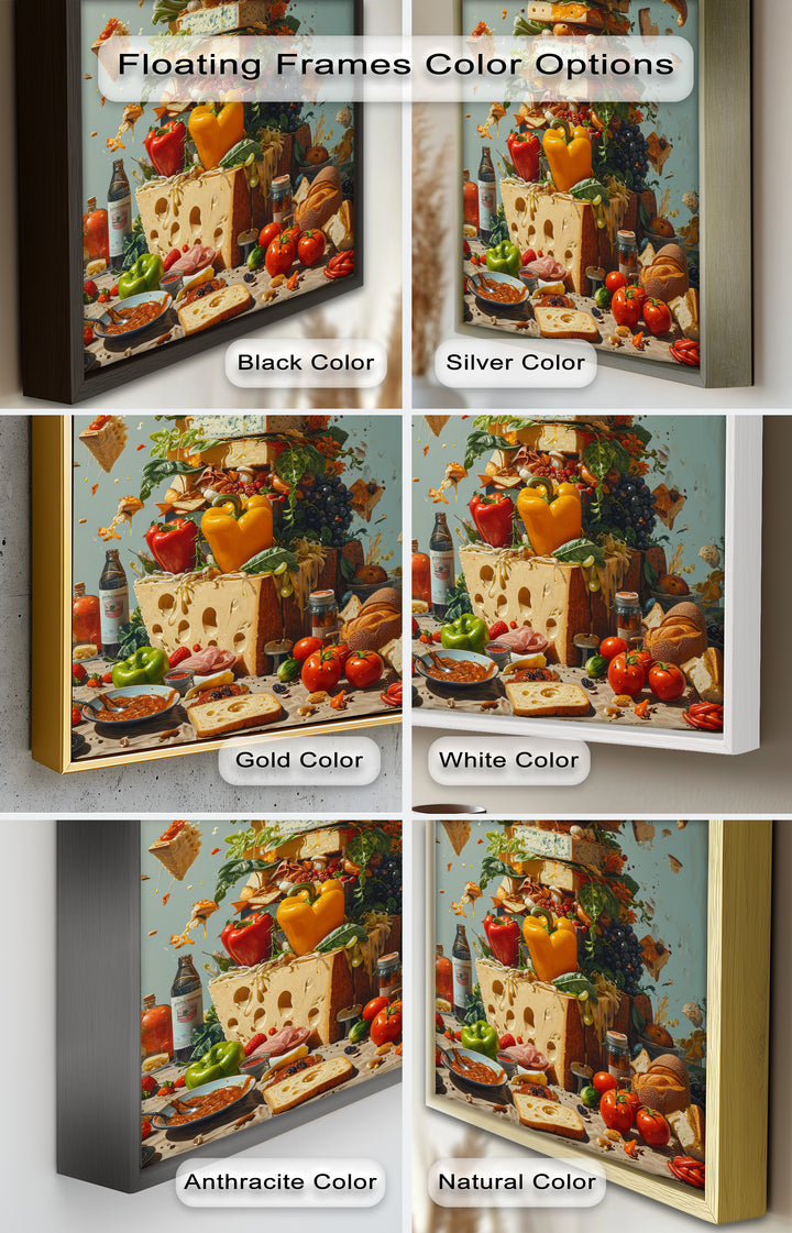 Cheese Tower Symphony – Explosives Gourmet-Fantasy-Food-Gemälde