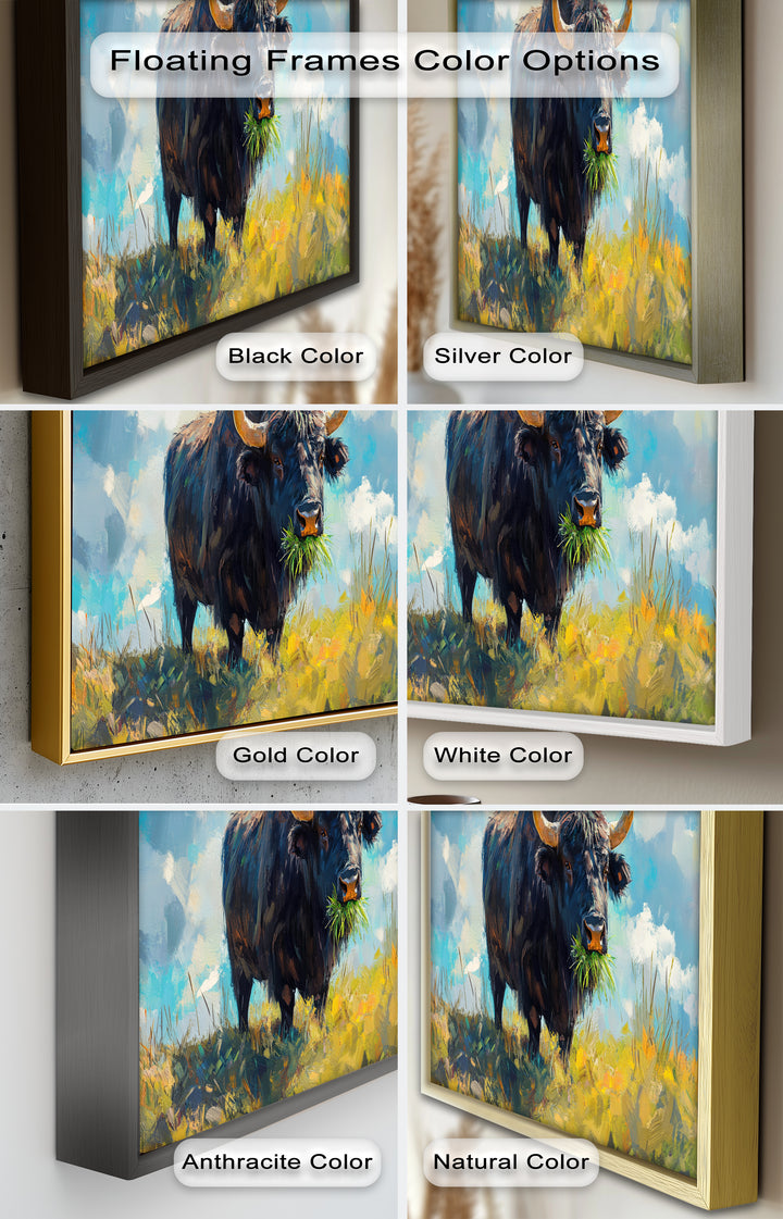 Highland Bull – Abstract Oil Painting