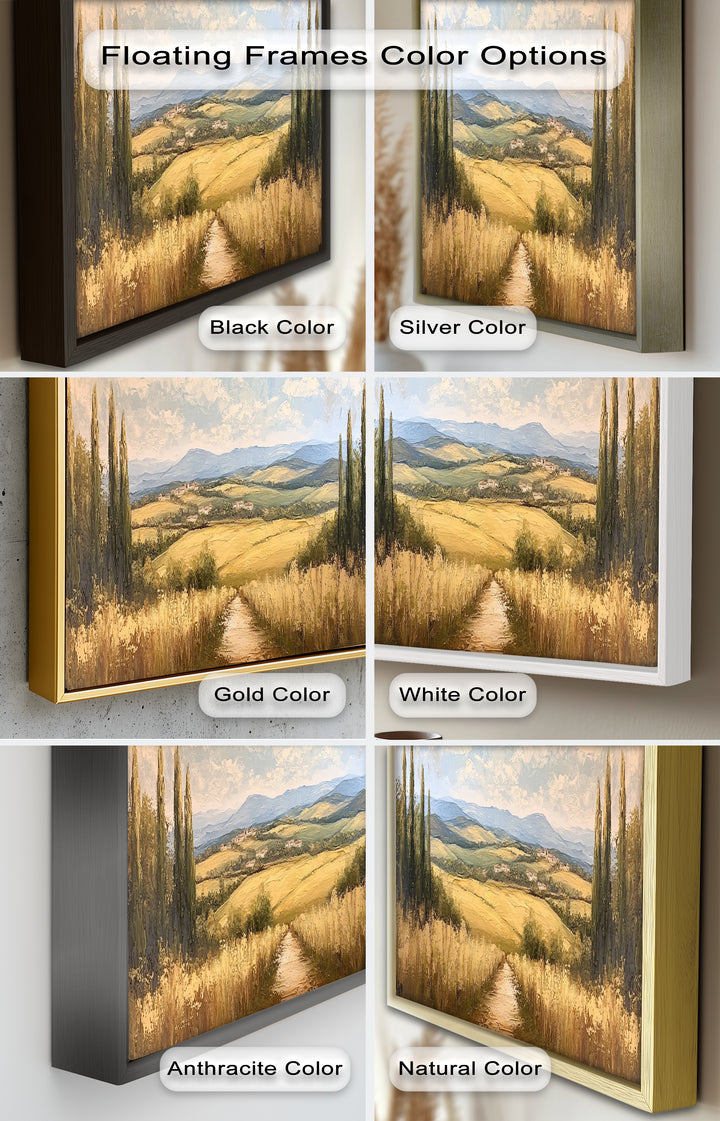 Vintage Aerial View – Scenic Countryside Oil Painting