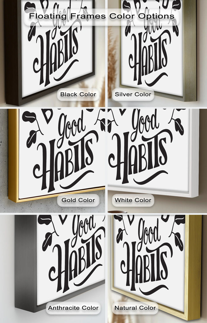 Build Good Habits – Black and White Motivational Oil Paintings - MyPhotoStation