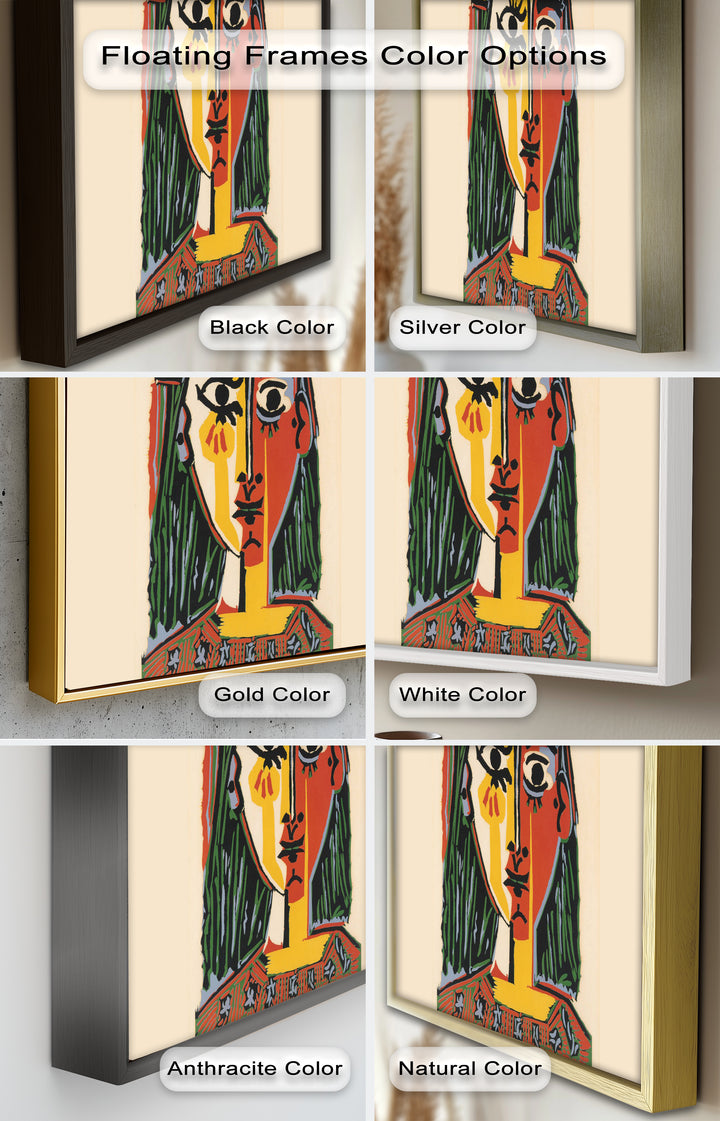 Picasso Woman with Hat – Cubist Portrait Oil Painting