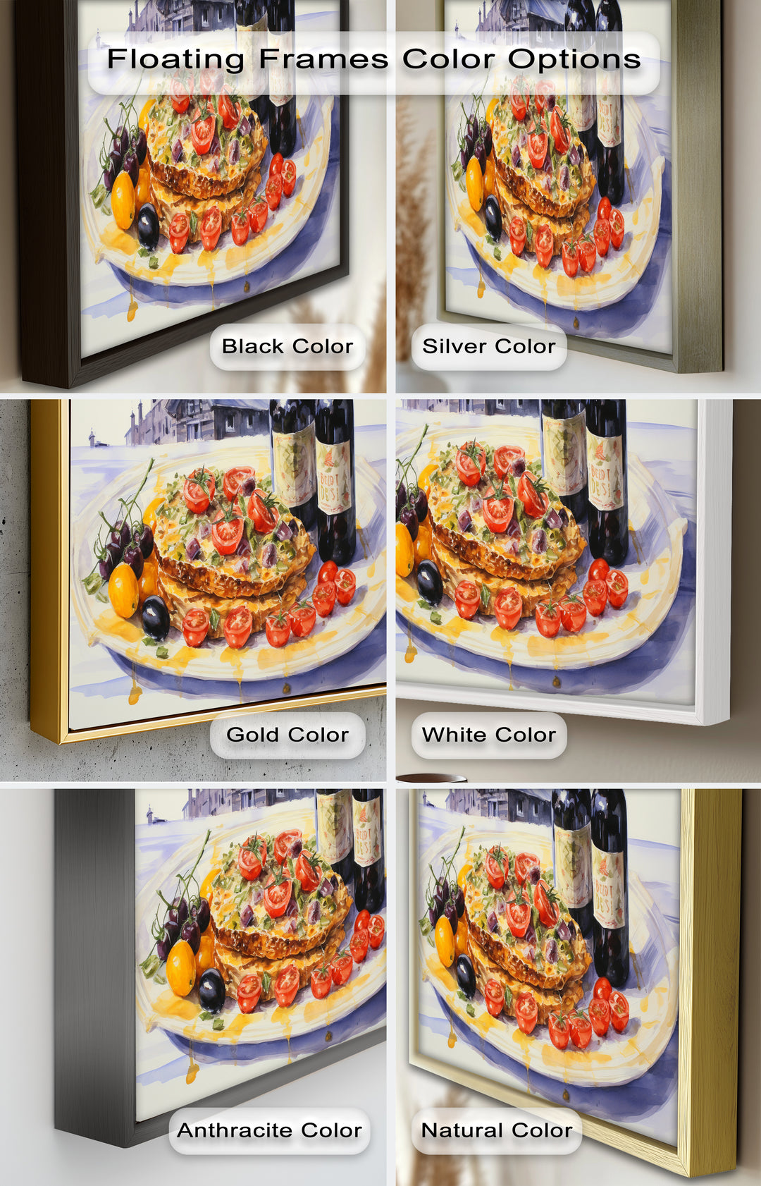 Tuscan Table – Rustic Lasagna and Wine Still Life Food Painting