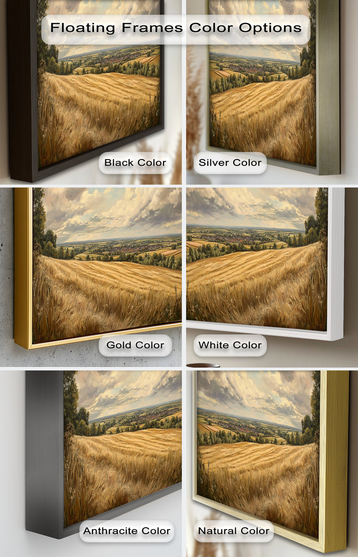 Golden Harvest View – Landscape Oil Paintings