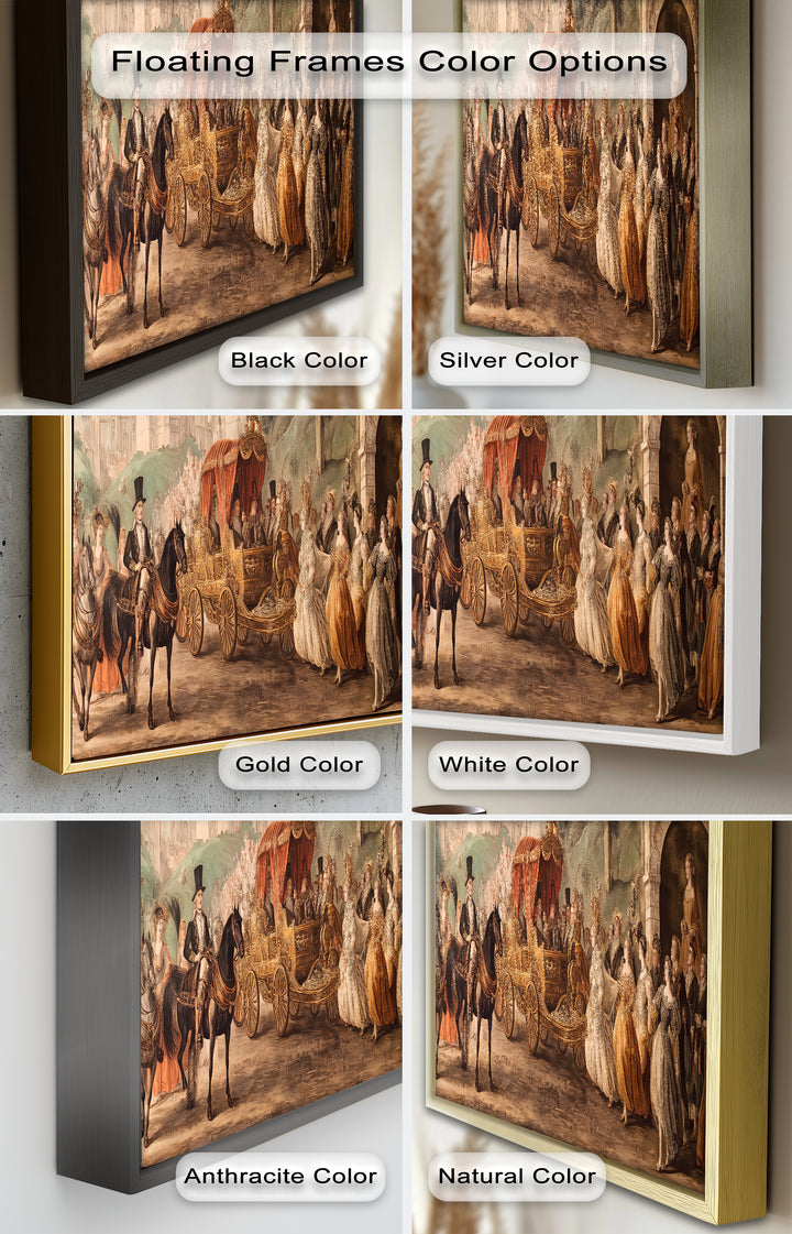 Royal Carriage Procession – Grand Baroque Parade Oil Painting