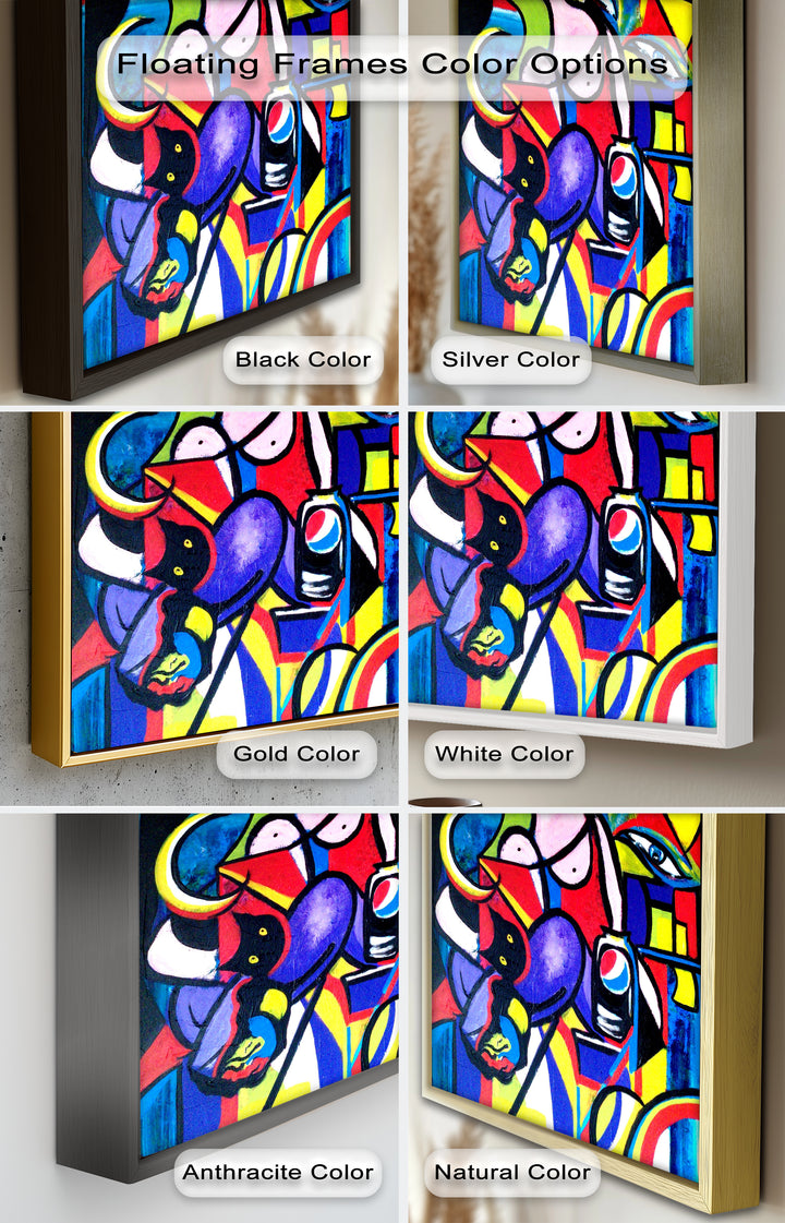 Bold Pepsi Pop Art Wall Art – Abstract Oil Painting