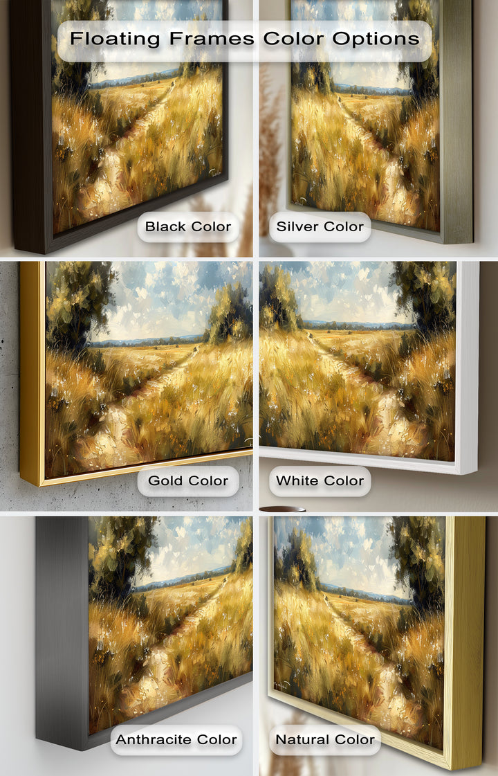 Nostalgic Landscape Framed Art – Nature Oil Painting