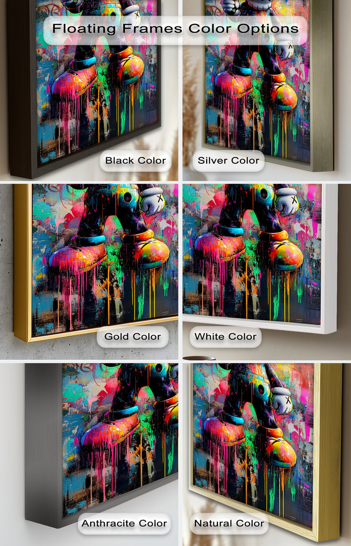 KAWS Street Blaster – Graffiti Pop Oil Painting