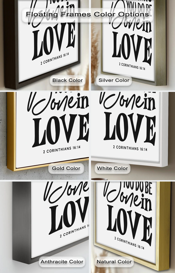 Let Everything Be Done in Love – Scripture Oil Painting - MyPhotoStation
