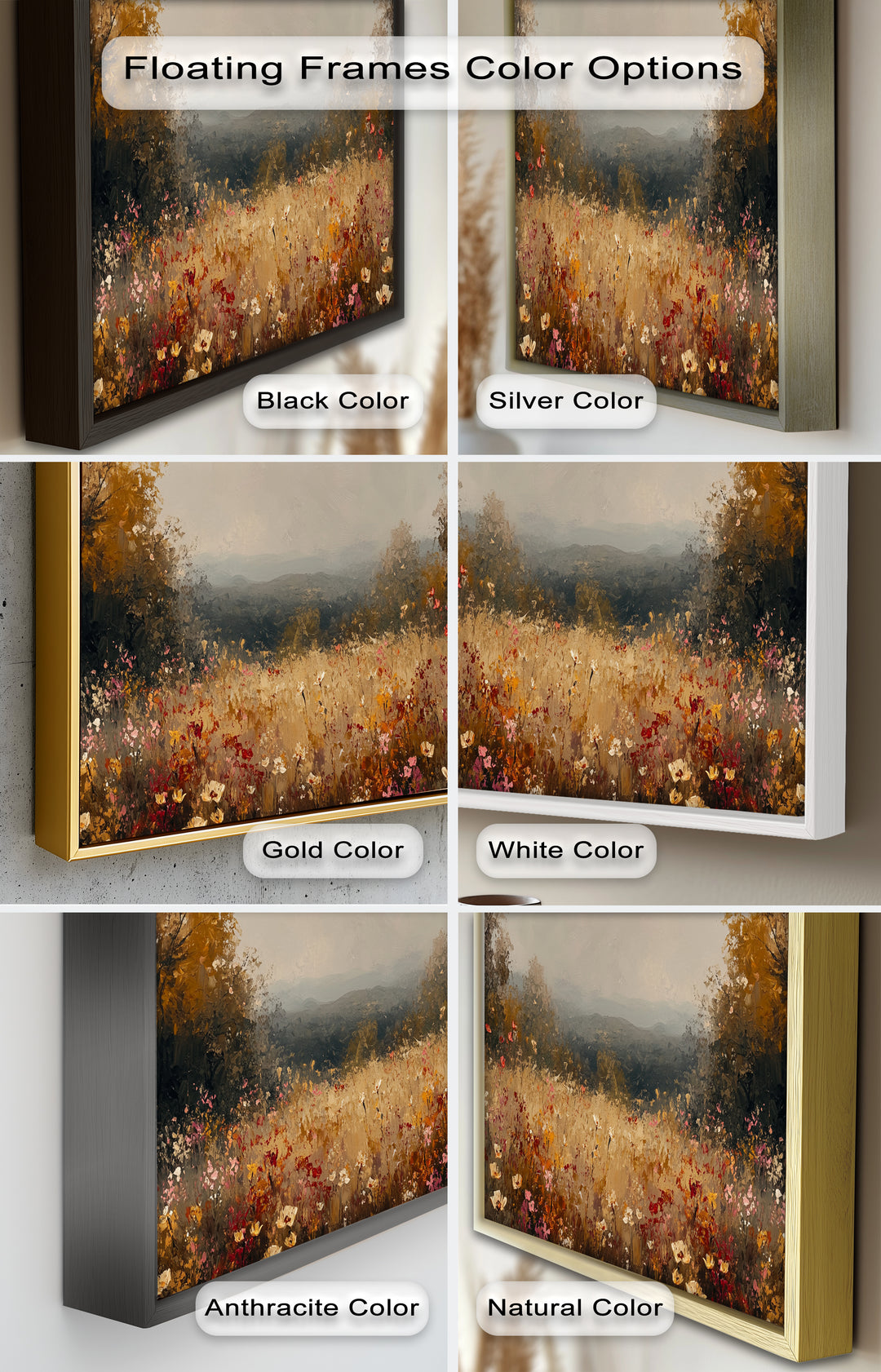 Classic Wildflower Art – Timeless Floral Oil Painting
