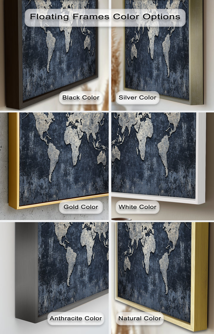 World Map – Modern Oil Paintings