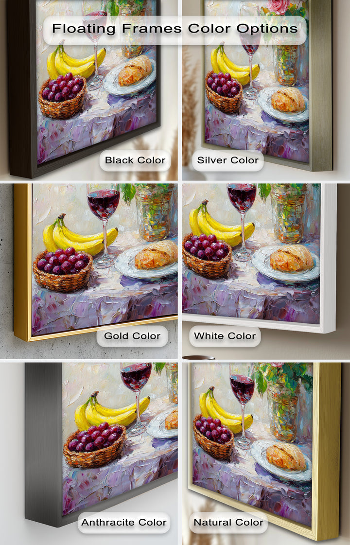 Rose & Fruit Kitchen Decor - Still Life Oil Painting
