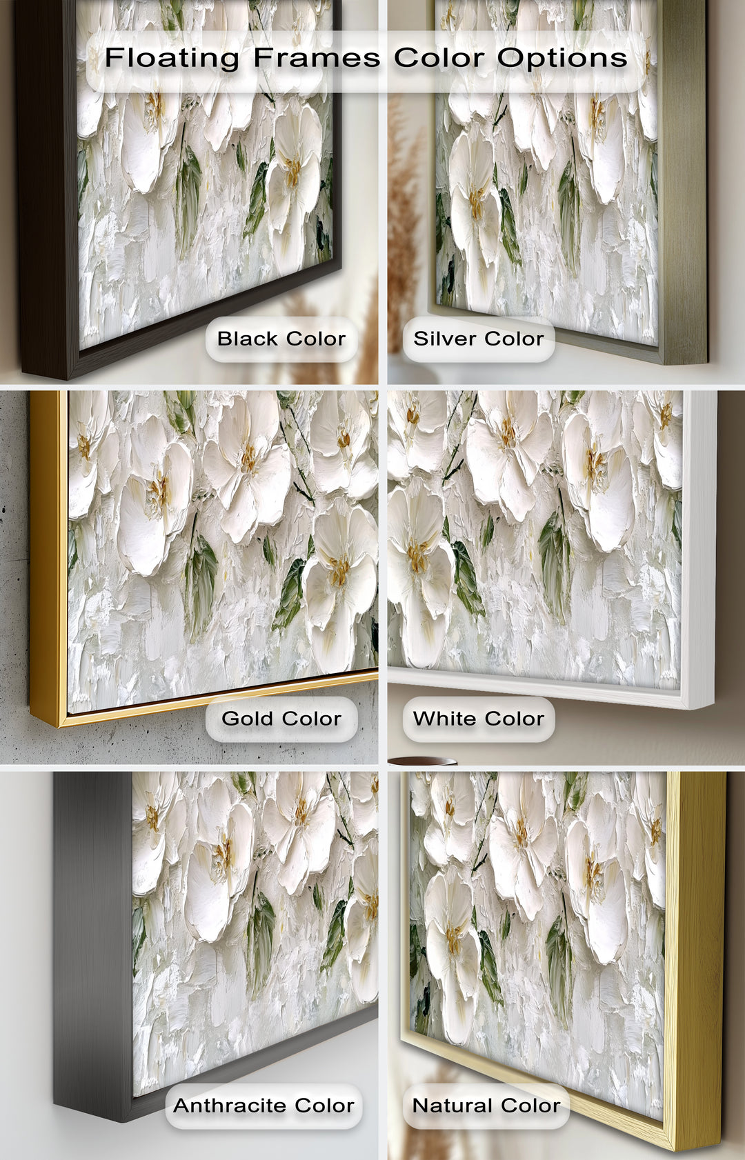 White Flower – Botanical Oil Paintings