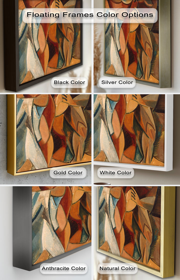 Embrace in Earth Tones – Picasso Oil Painting