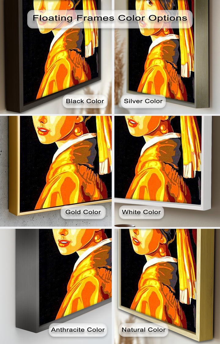Modern Interpretation of Girl with a Pearl Earring - Renaissance Oil Painting