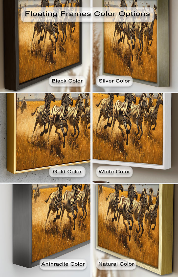 Running Wild – Zebra Oil Painting