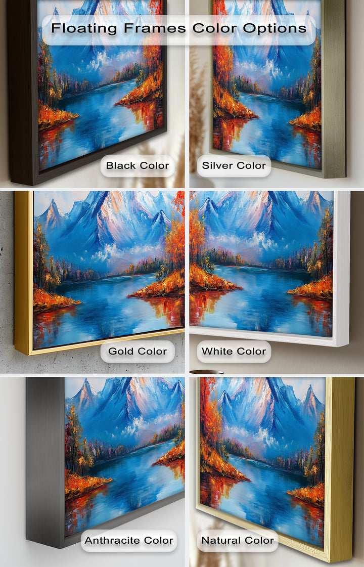 Incredible Stunning Mountain Landscape – Framed Nature Oil Painting