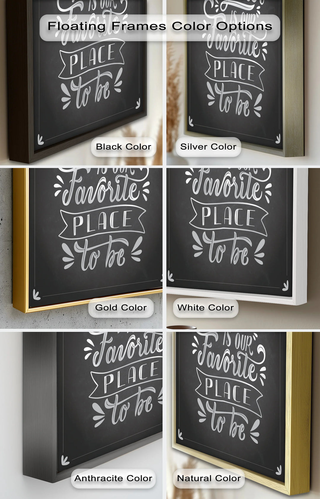 Together Is Our Favorite Place – Chalk Style Oil Painting - MyPhotoStation