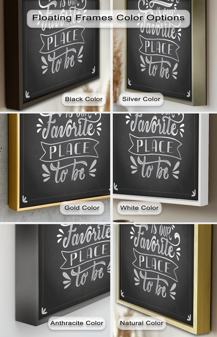 Together Is Our Favorite Place – Chalk Style Oil Painting - MyPhotoStation