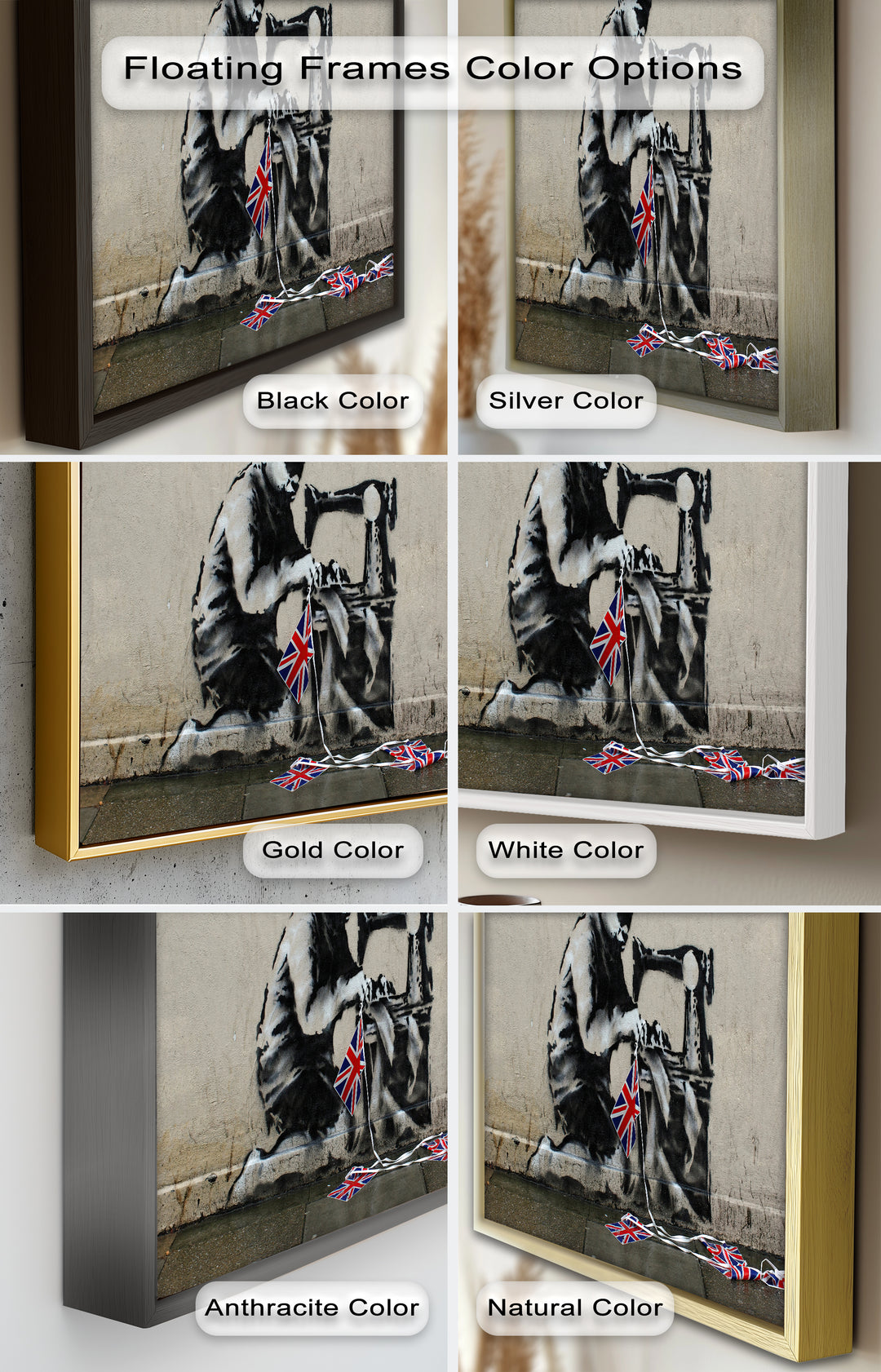 Stitched Allegiance – Banksy Oil Painting