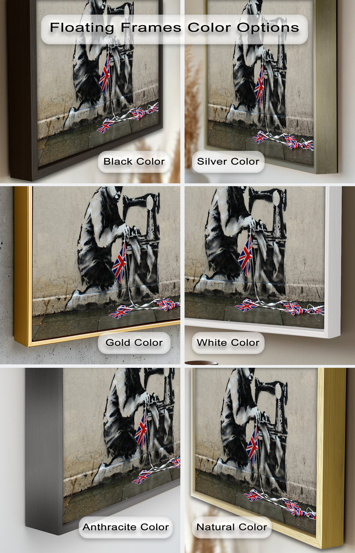 Stitched Allegiance – Banksy Oil Painting
