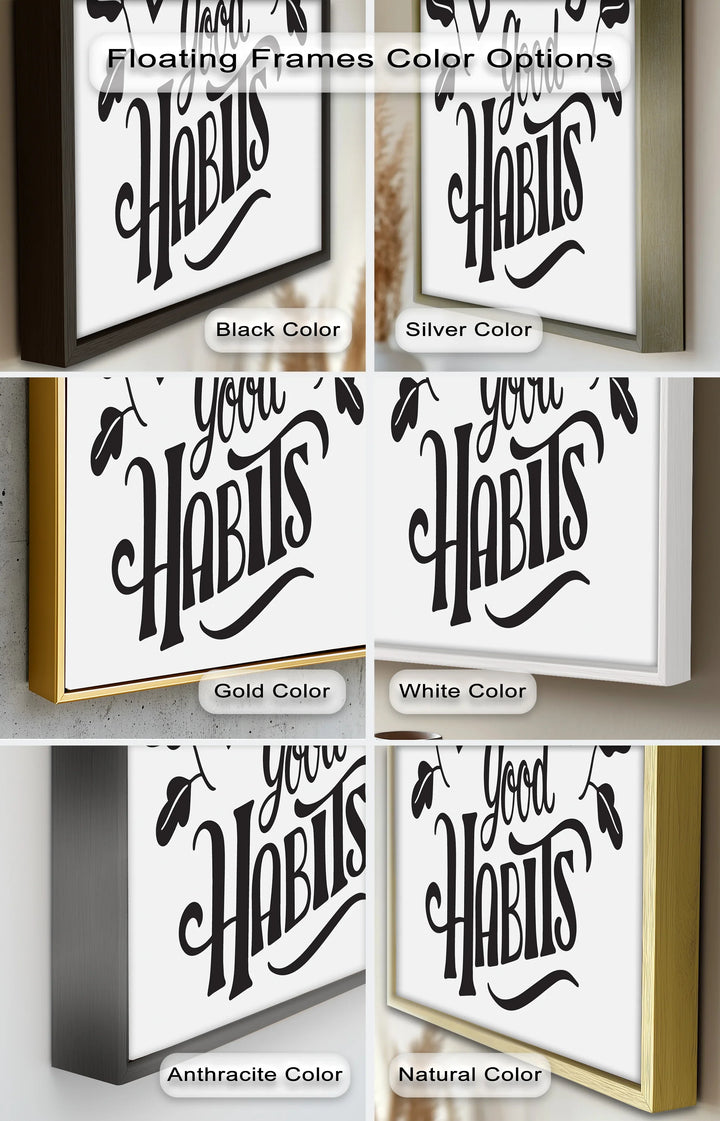 Build Good Habits – Motivational Oil Painting - MyPhotoStation