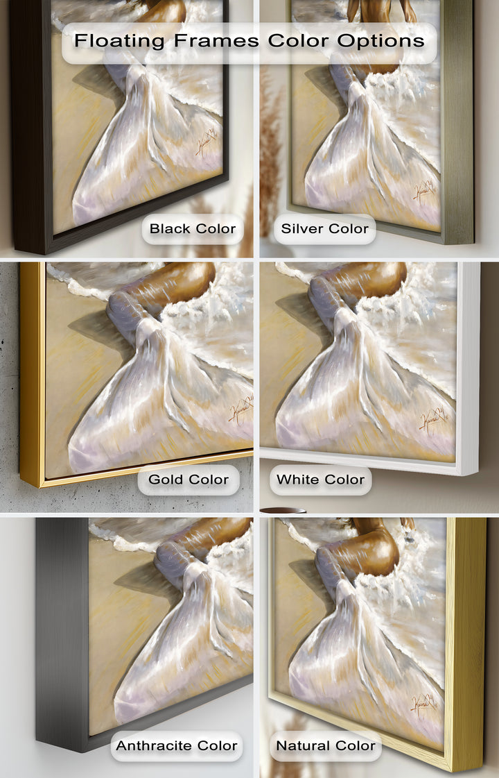 Golden Tide – Sensual Mermaid Oil Painting