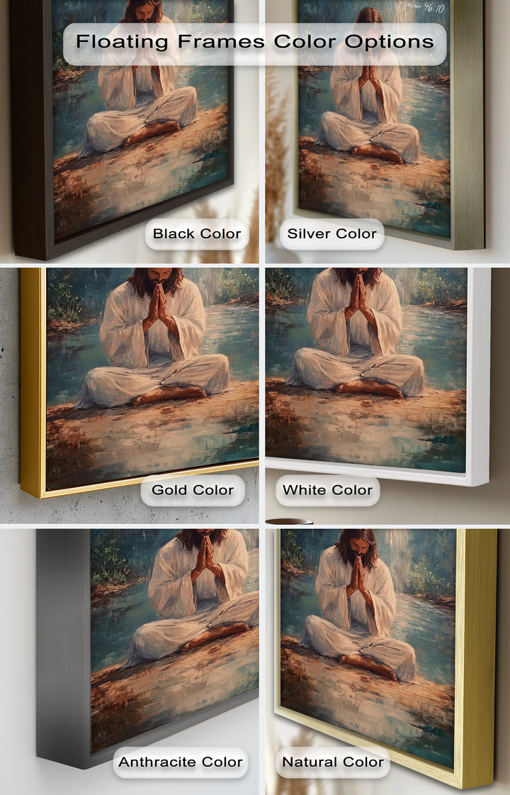 Psalm 46:10 – Be Still and Know Bible Verse Oil Painting