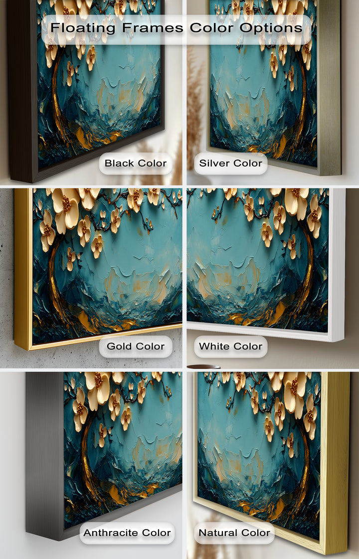 Golden Flowers – Botanical Oil Painting