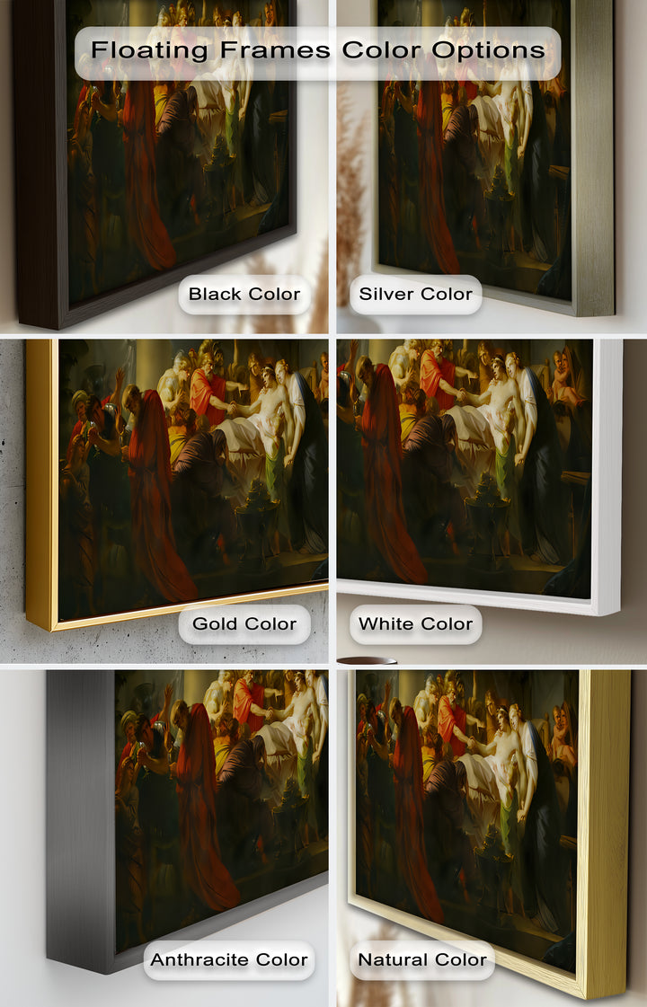 The Death of a Hero – Last Breath of Virtue Classicism Oil Painting