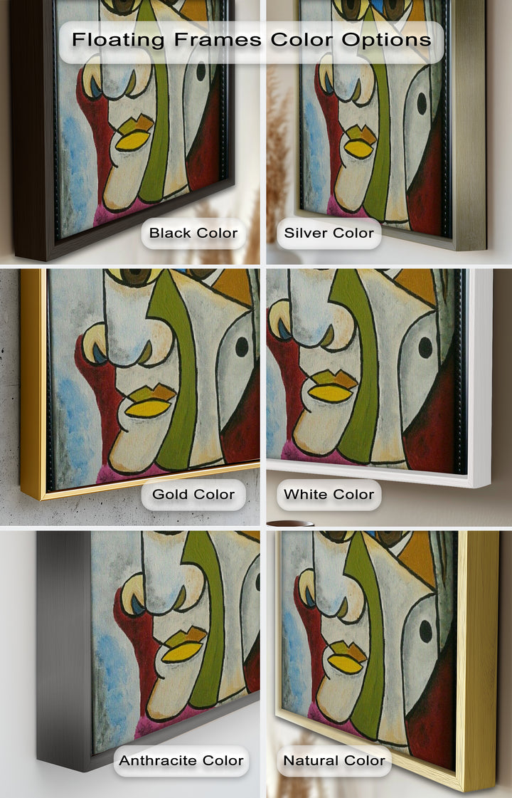 Fragmented Persona – Geometric Abstract Picasso Oil Painting