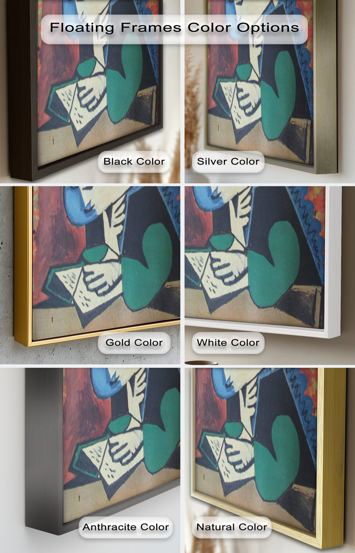 The Reader – Cubist Portrait of Quiet Focus Picasso Oil Painting